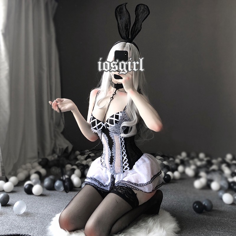 Bộ áo hai dây + quần lót lọt khe ngủ hóa trang nhân vật hoạt hình quyến rũ cho nữ