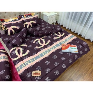 Bộ ga chun kèm 2 vỏ gối cotton poly m6 (nhiều mẫu )