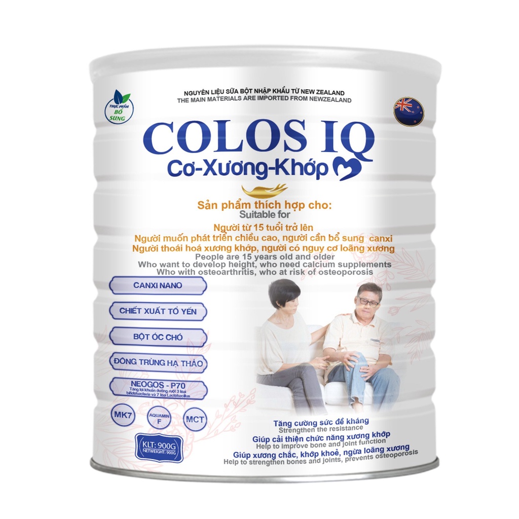 [CHÍNH HÃNG] Sữa DINH DƯỠNG COLOS IQ SURE GOLD 900G
