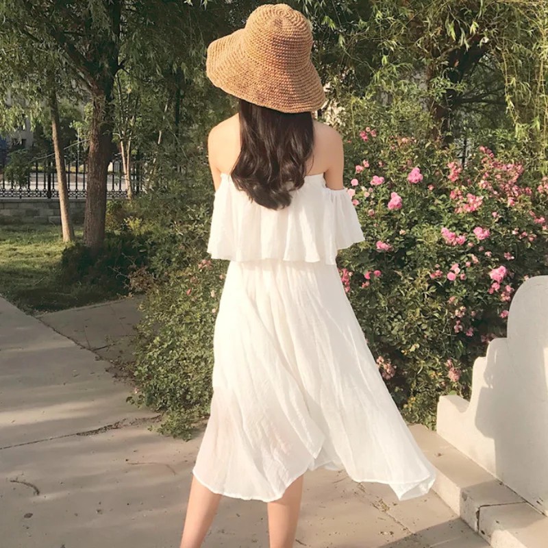 VÁY ĐẦM TRỄ VAI TRẮNG ULAZZANG HOT