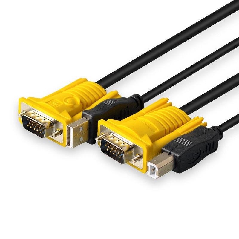 Cáp KVM USB 1.5m - Cáp kết nối giữa bộ KVM với PC ứng dụng trong các trung tâm server, máy tính, phòng hát karaoke