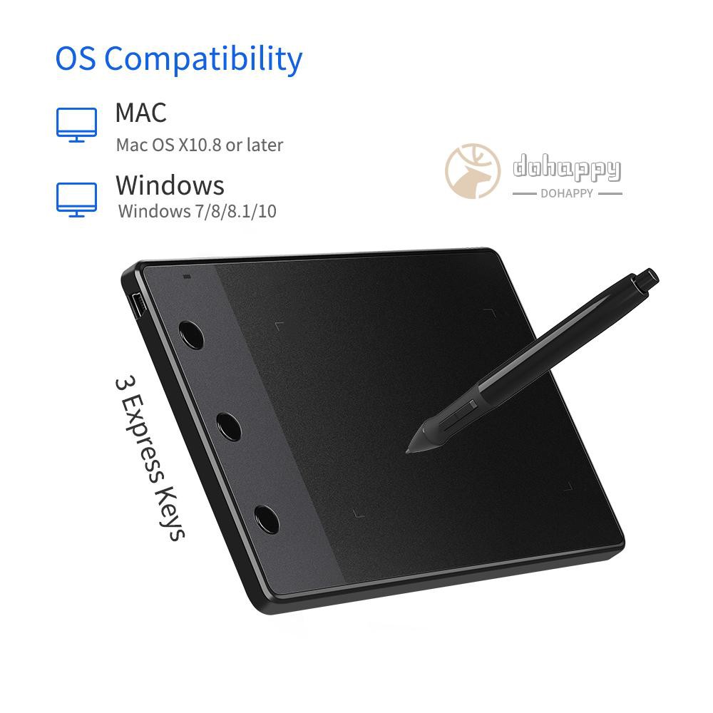 Bảng Mạch Huion H420 4x2.23 Inch Kèm 3 Chìa Khóa 2048 Cho Máy Tính Bảng Cảm Ứng Kèm Phụ Kiện