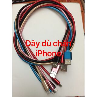Dây sạc bọc dù cao cấp cho iphone 5/6/7