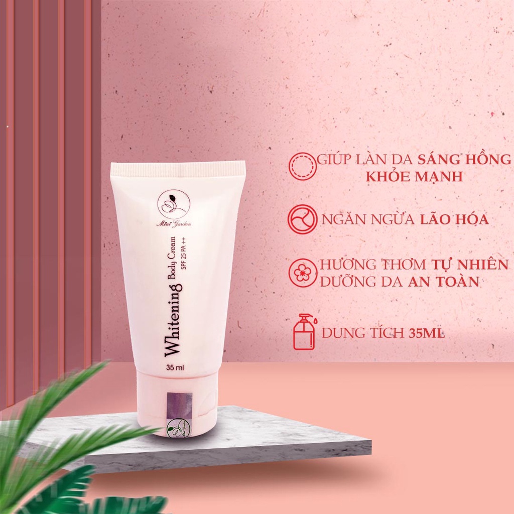 Kem body trắng da chiết suất lúa mạch và ngọc trai dưỡng da sáng hồng dung tích 180ml (KBD0001) bibi90