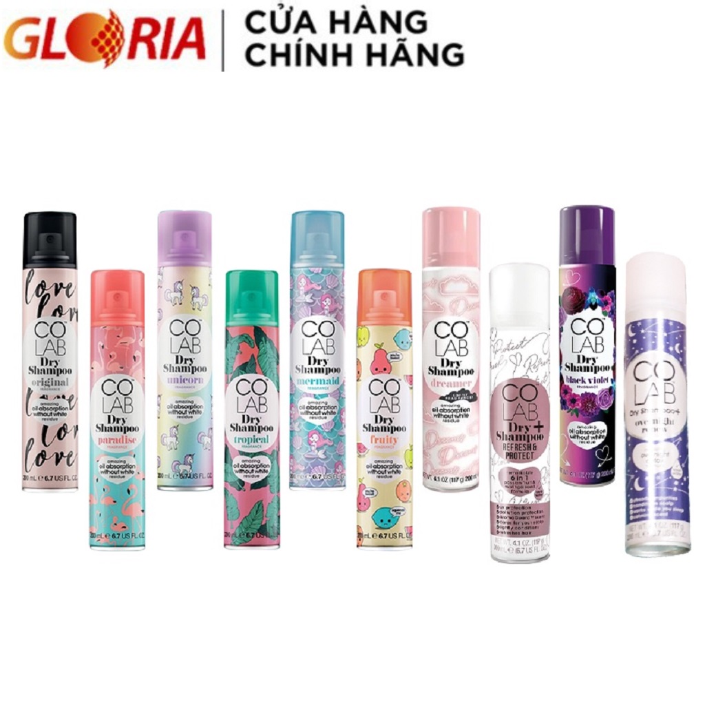 Dầu Gội Khô Colab Dry Shampoo 200ml