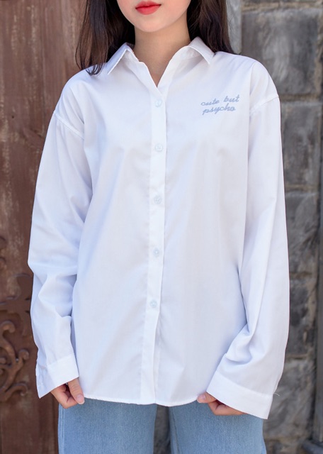 Áo Sơ Mi Nữ Fom Rộng Xẻ Tà Sau ENVY (freesize)