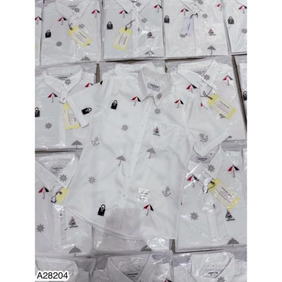 Áo Sơ Mi Cộc Tay Thom Thêu Stickers Siêu Đẹp Cho Nam - Áo Sơ Mi Cộc Siêu Hot Hit