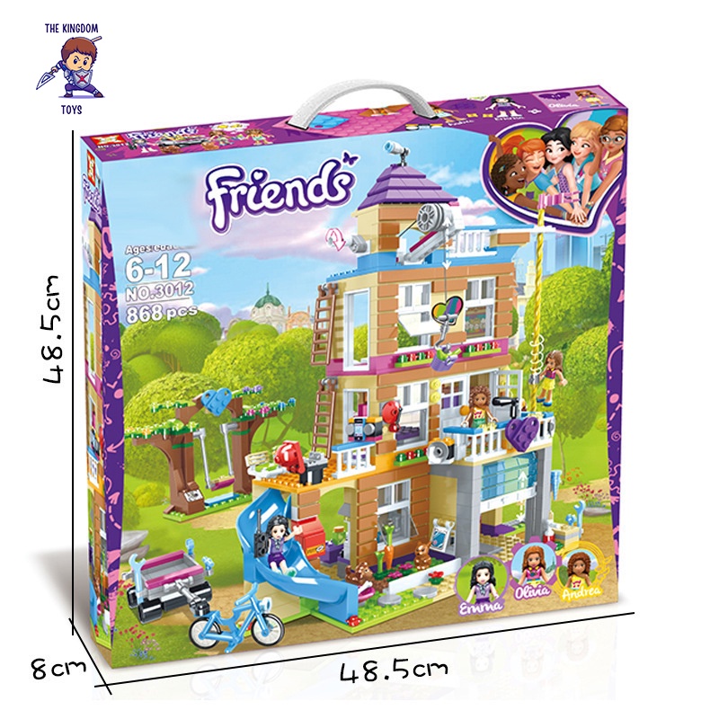 Đồ Chơi Lắp Ráp Friends Mô Hình Ngôi Nhà Tình Bạn Emma Olivia Và Andrea Đồ Chơi Bé Gái 3012