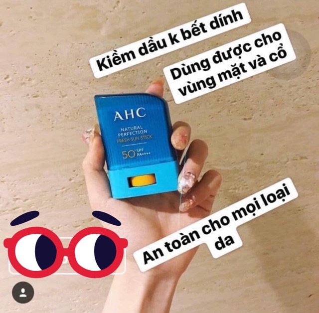 ☀️SÁP LĂN CHỐNG NẮNG AHC NATURAL PERFECTION FRESH SUNTICK SPF 50+ PA++++