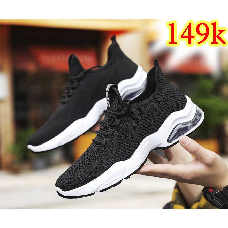 3 Đời Bán - Giày Sneaker Thể Thao Nam 20 Đen Vàng Cam - Bounty Sneakers