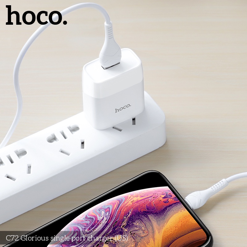 Bộ Cốc sạc nhanh Hoco C72 2.1A