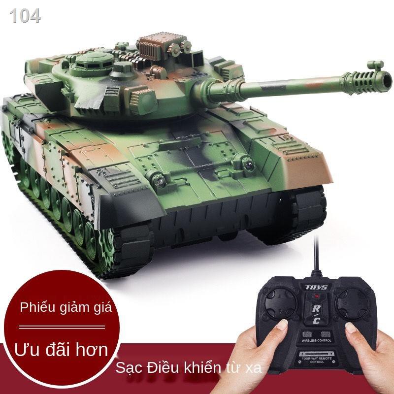 Jtrẻ em điều khiển từ xa ô tô xe tăng đồ chơi ô tô điều khiển từ xa mô hình quân đội màu xanh lá cây Xe bọc thép chạy đi