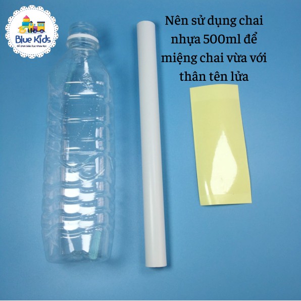 Đồ chơi khoa học STEAM tự làm tên lửa phản lực bằng xốp và giấy, kích thích sáng tạo và trí tuệ