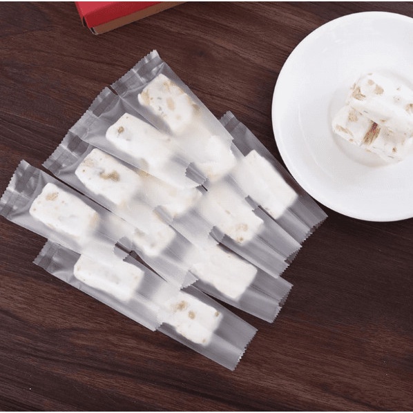 Túi đựng kẹo nougat, hàn nhiệt 4x9.5cm, nhiều hoạ tiết - VUA BAO BÌ