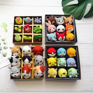 [HỒNG-ĐỎ] Len chọc - Needle Felting