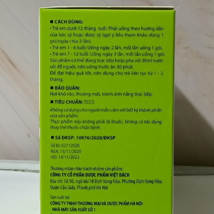 Fasterma hỗ trợ tăng cường tiêu hóa - giảm táo bón hộp 20 gói