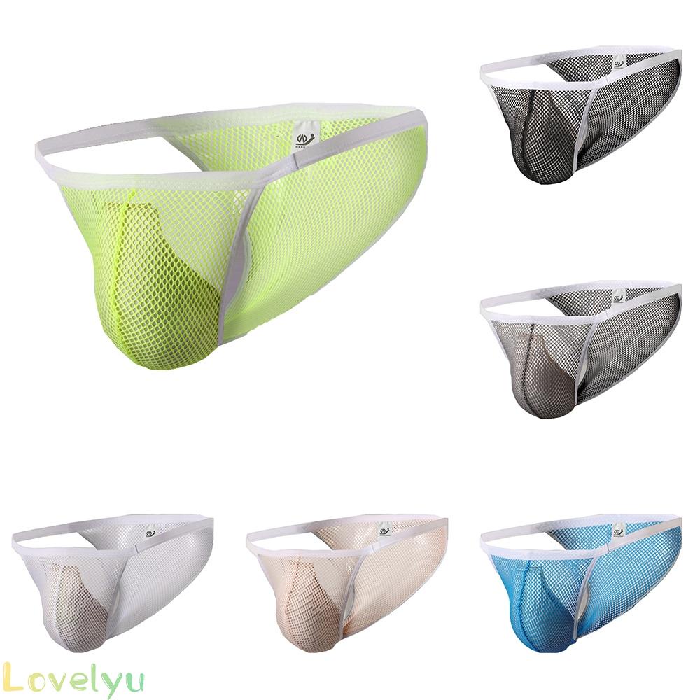 【Ready Stock】Men's Sexy Jockstrap Underwear Quick Dry Mesh Pouch Backness Briefs Underpants@New