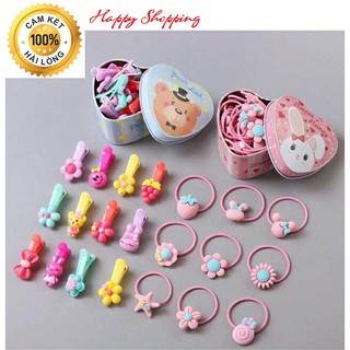 Dây Cột Tóc, Hộp 20 Dây Cột Tóc Cho Bé Yêu