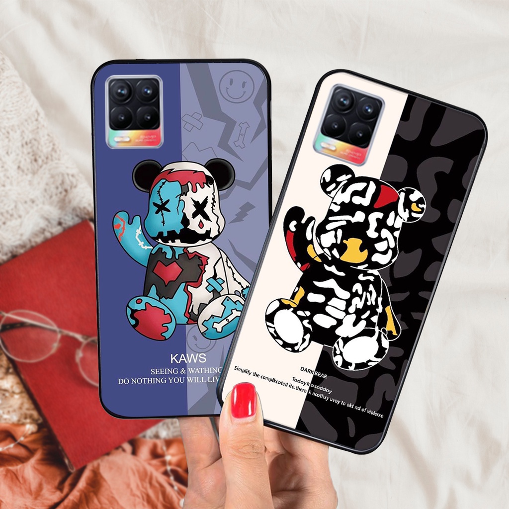 ỐP LƯNG OPPO REALME 8 IN HÌNH BEARBRICK SIÊU CUTE-IN HÌNH CỰC HOT 2021