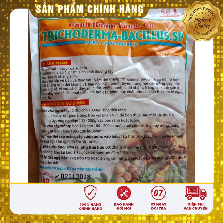 Chế phẩm sinh học nấm đối kháng Trichoderma Bacillus