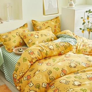 Bộ chăn ga gối Poly cotton gà con