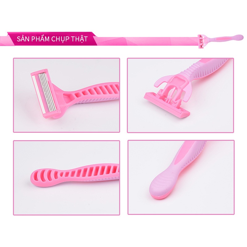 dao cạo lông nách kèm lưỡi dao- Set 2 Siêu tiện lợi - Bộ Dao Cạo Lông Tay Chân, Nách 2 Lưỡi-URBTMD