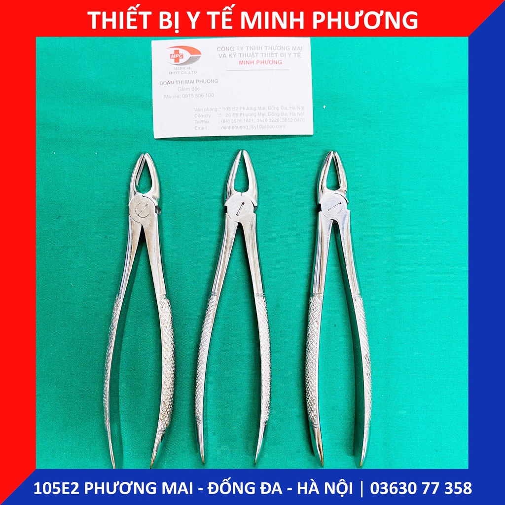 Kìm nhổ răng người lớn các số