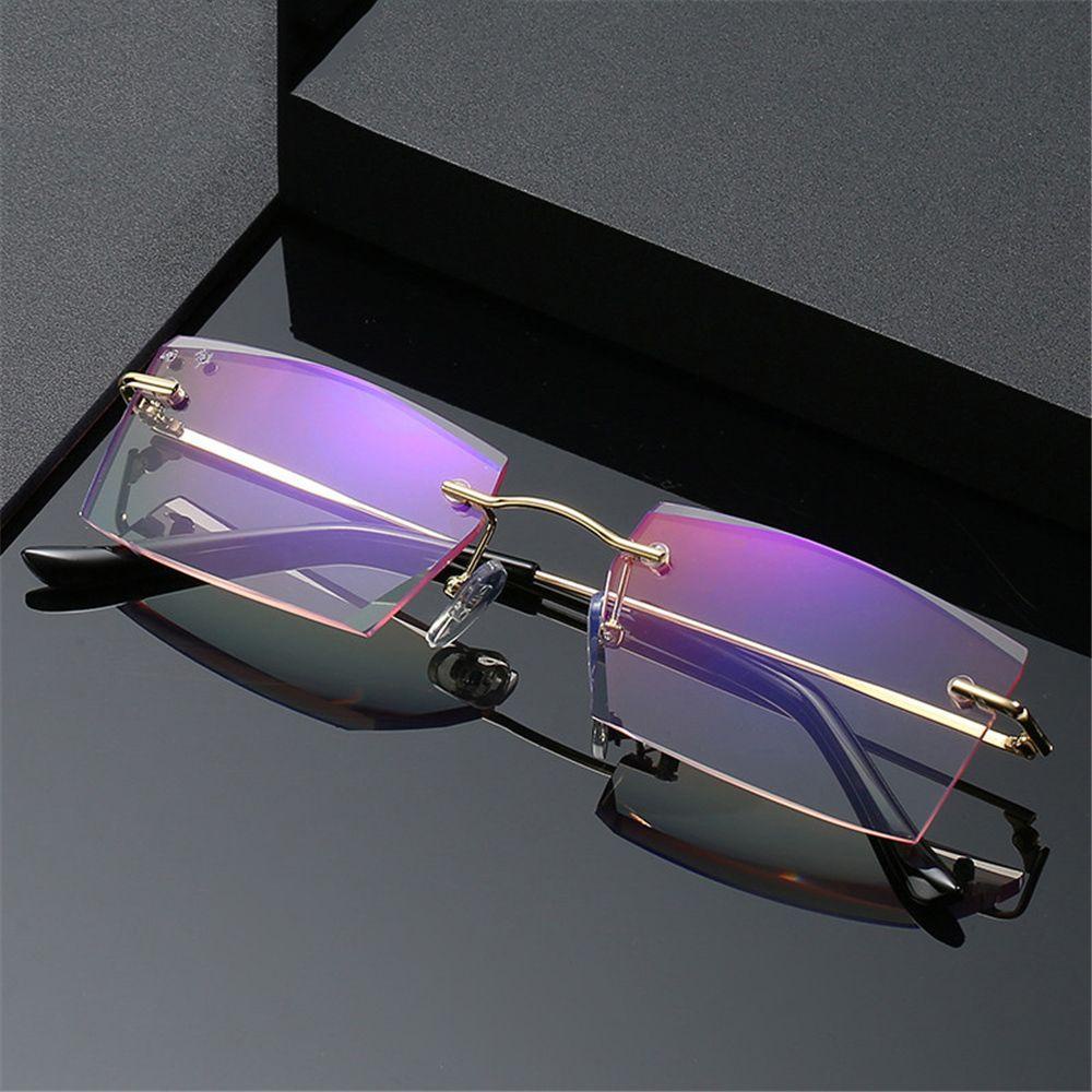 ESPO Mắt Kính Đọc Sách Gọng Kim Loại Trong Suốt Chống Tia UV Chống Ánh Sáng Xanh