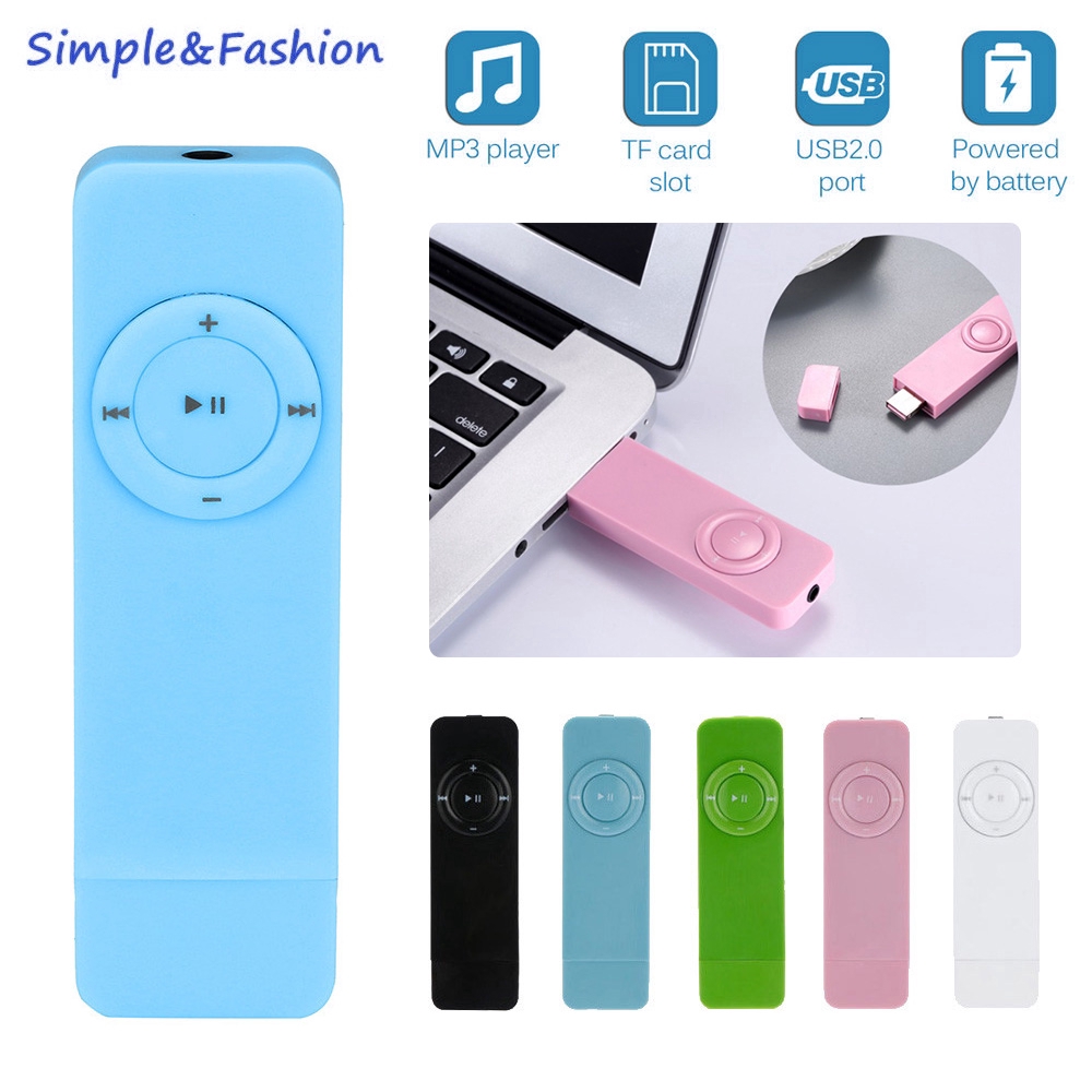 Máy Nghe Nhạc Mp3 Thể Thao Hỗ Trợ Thẻ Nhớ Micro Tf