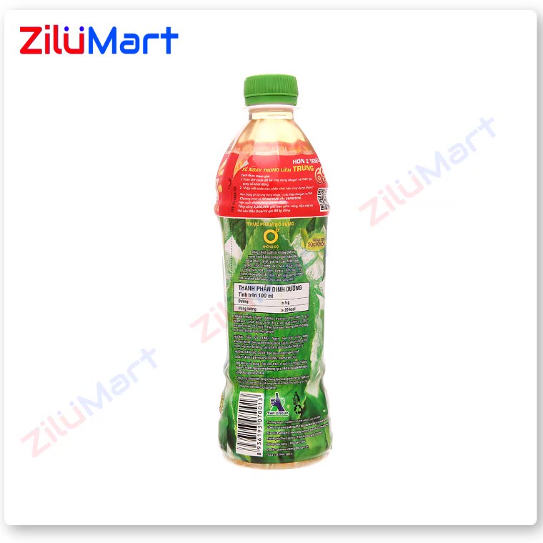 Nước trà xanh Không Độ  loại 455ml