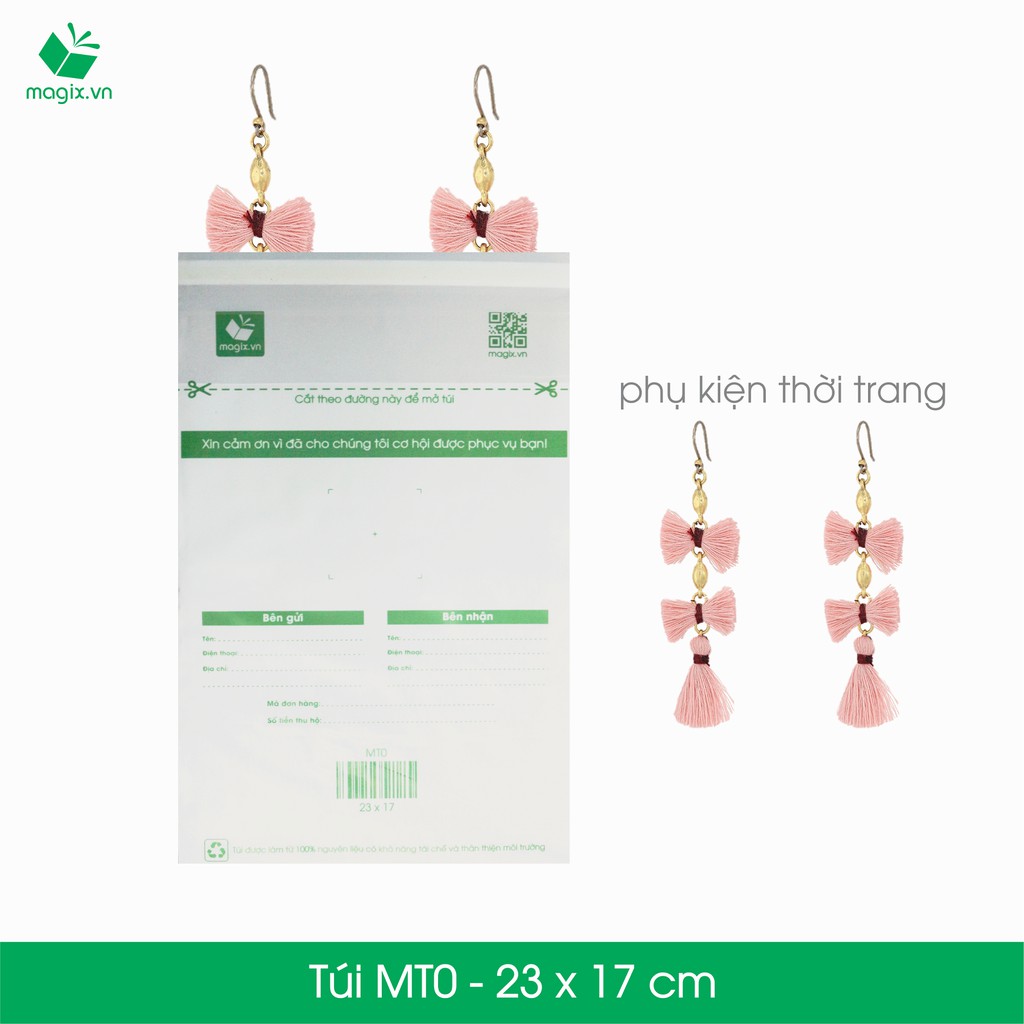 MT0 - 23x17 cm - 50 Túi nilon (tự phân hủy sinh học) đóng hàng