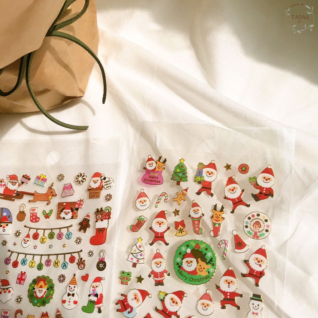 STICKER DÁN CUTE CHỦ ĐỀ NOEL, GIÁNG SINH, sticker dán cute trang trí chủ đề Noel, Giáng sinh