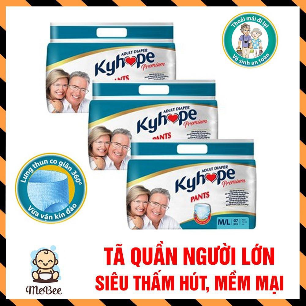 Tã quần kyhope người lớn size M/L 7 miếng ( Vòng eo từ 75-140cm )