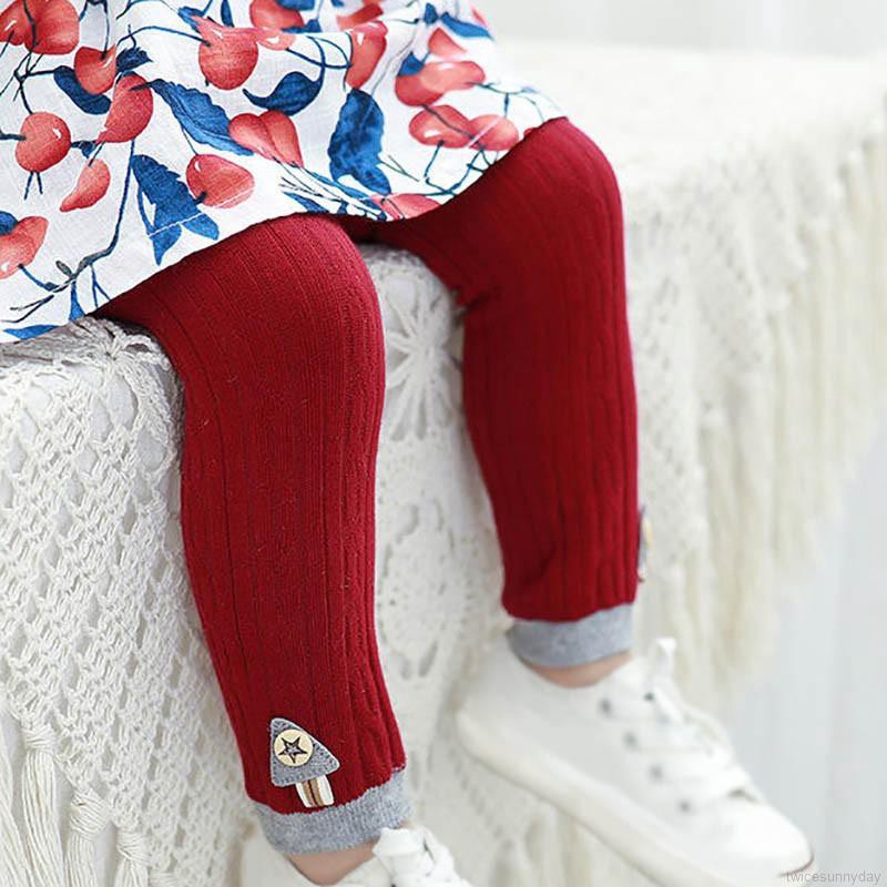 Quần legging mềm mại ấm áp thoải mái cho bé gái