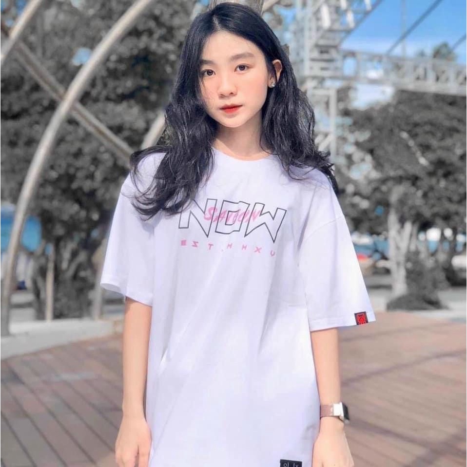 Áo Thun Tay Lỡ Form Rộng NowSaigon I&O Tee Phong Cách Unisex Cho Cả Nam Nữ, Thời Trang MINISHOPVN