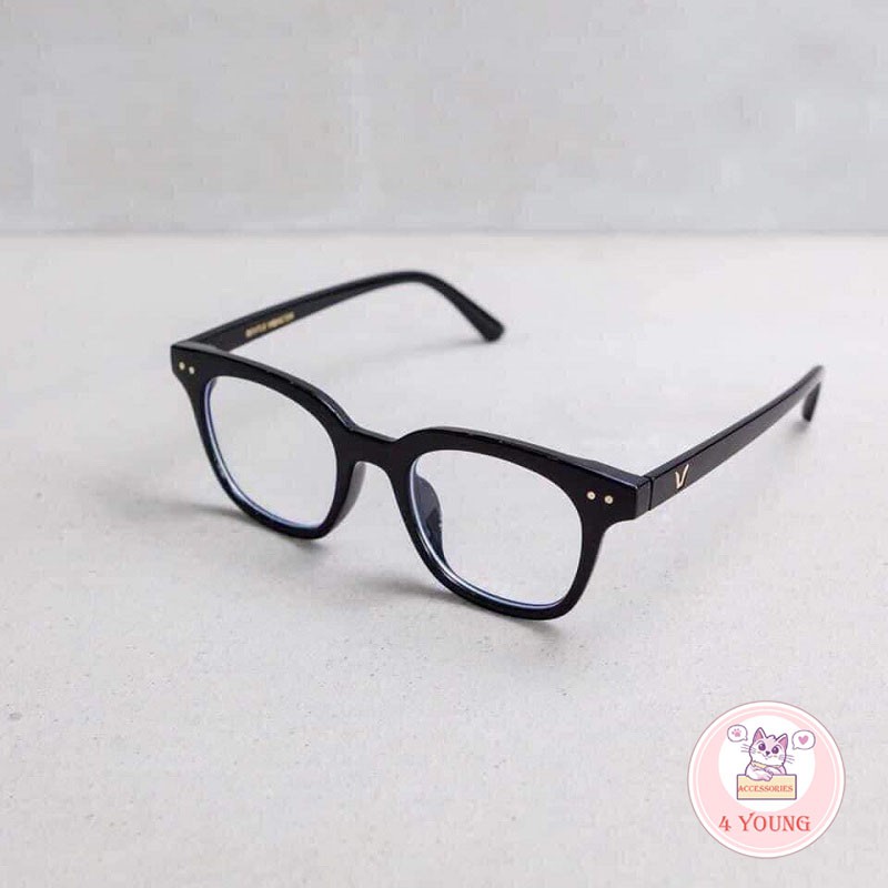 Kính cận thời trang Unisex mắt kính không độ phong cách Hàn Quốc hottrend 2021, kính mát nam nữ 046 | BigBuy360 - bigbuy360.vn