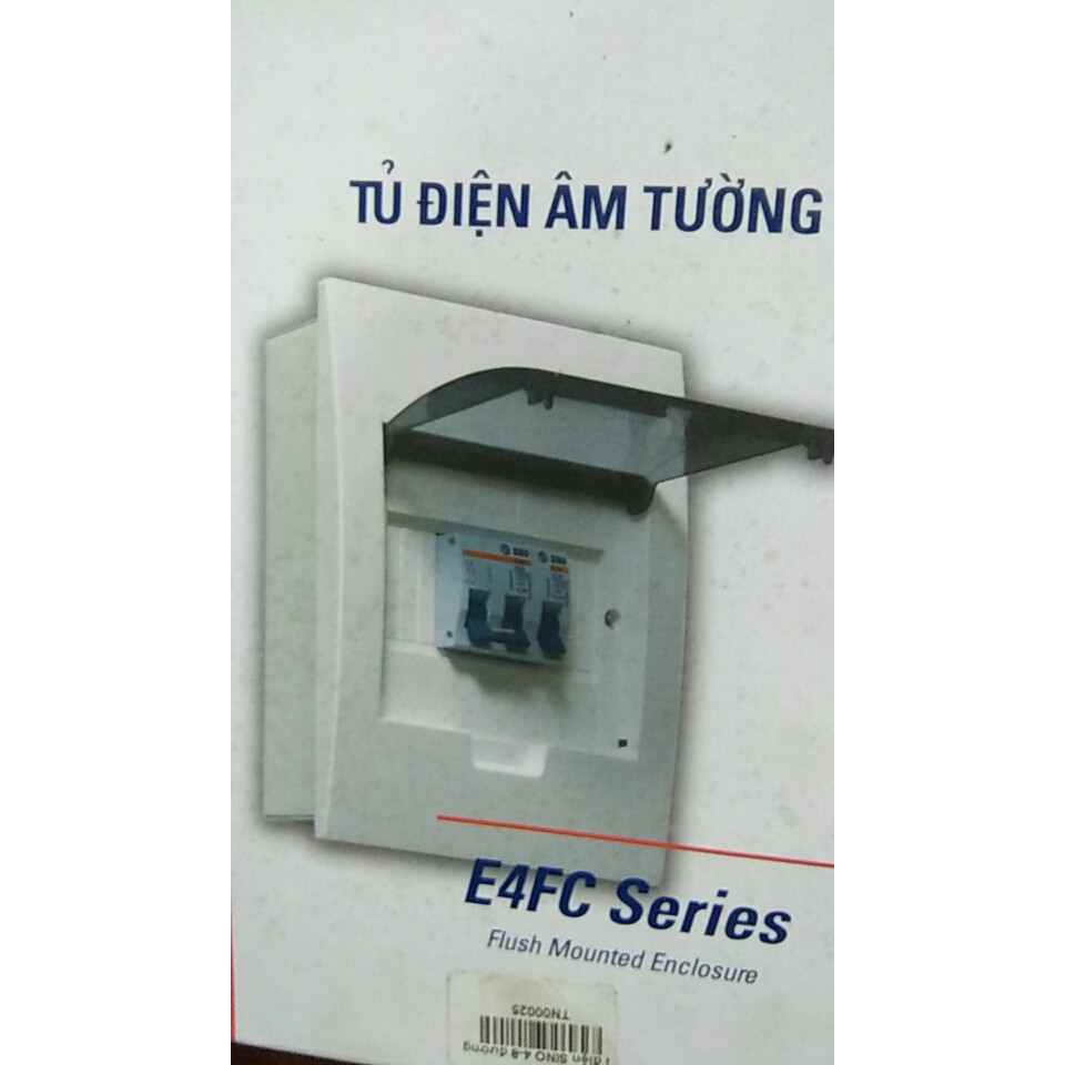 Tủ điện nhựa âm tường chống cháy Sino 4, 6, 8 đường