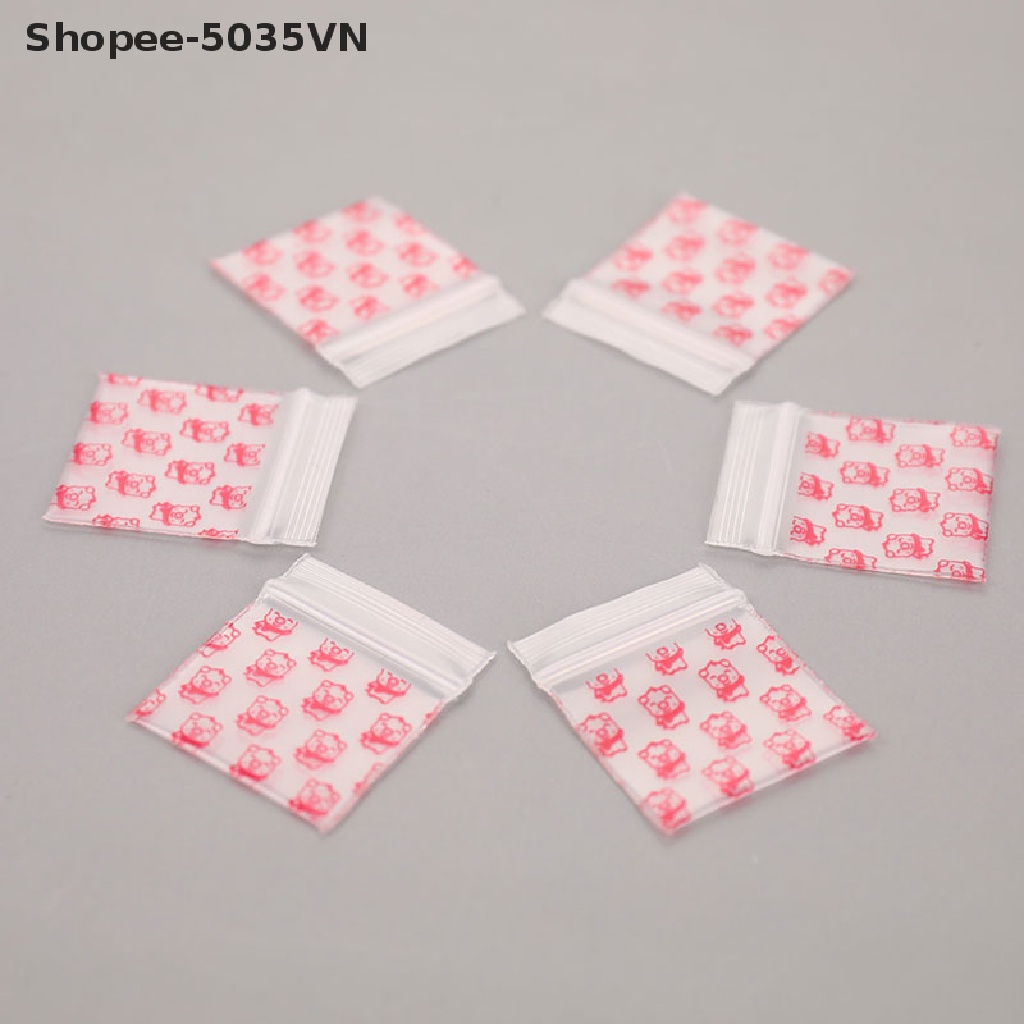 Set 100 Túi Zip Nhựa Mini Đựng Thuốc akindofstar1.vn