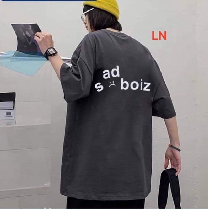 Áo phông sad màu ghi LN11