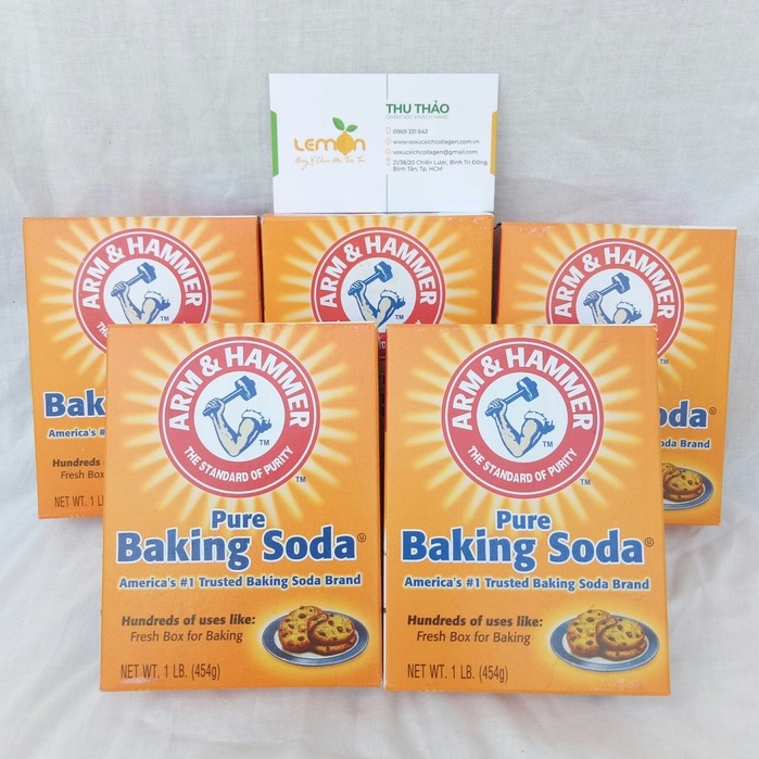 Bột Baking Soda đa công dụng, làm bánh, tẩy trắng - Hộp 454g nhập khẩu Mỹ