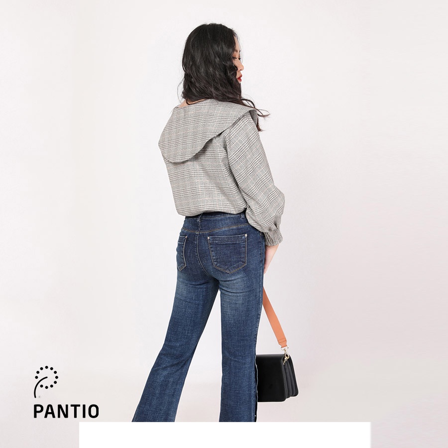 Áo khoác bánh bèo chất liệu cotton họa tiết sọc dáng boom FAV9842 - PANTIO