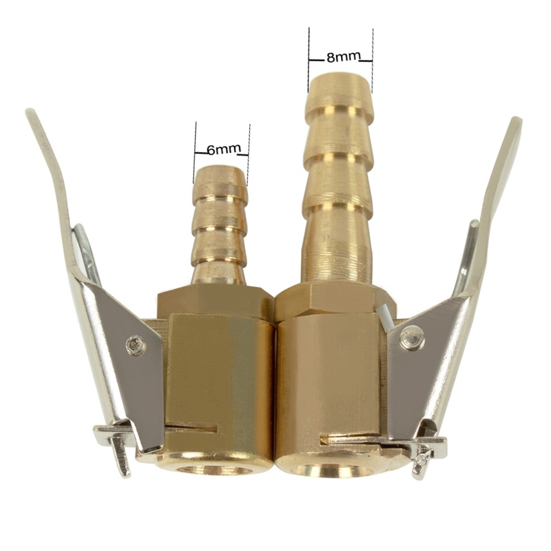 1 đầu kẹp bơm lốp xe hơi 6mm 8mm