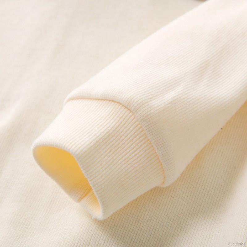 Set áo thun dài tay cổ tròn + chân váy ngắn đáng yêu cho bé gái