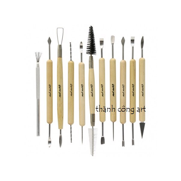 Bộ dụng cụ ĐIÊU KHẮC ĐẤT SÉT MONT MARTE - Clay Tool Set 11PC MMSP0002