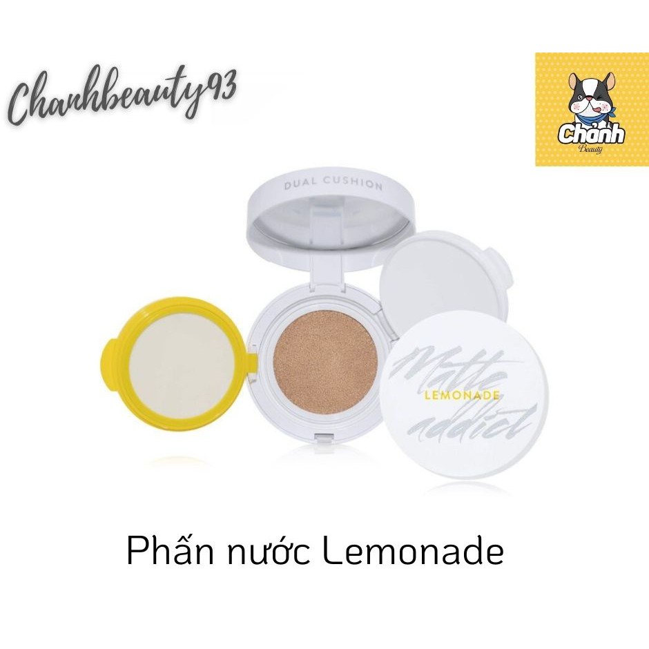 Phấn Nước Kiềm Dầu Lemonade Matte Addict Dual Cushion 14g