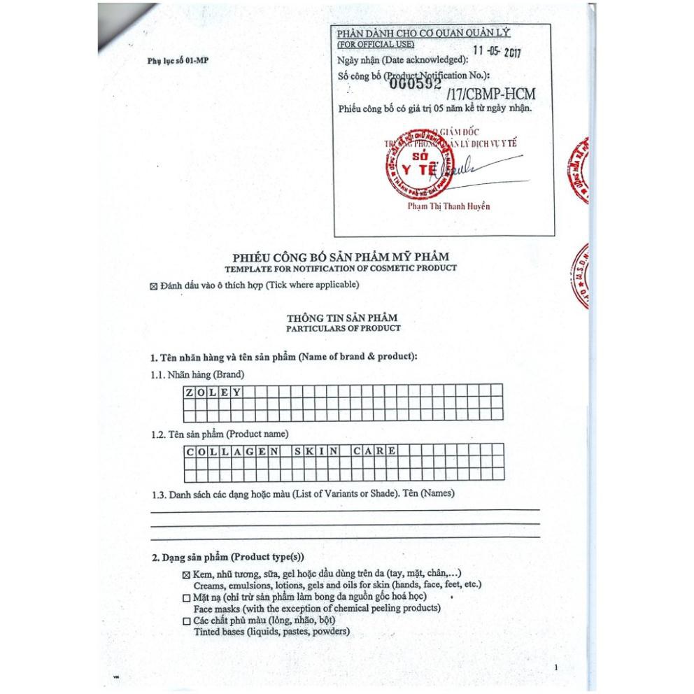 Kem Face Zoley 10Gram