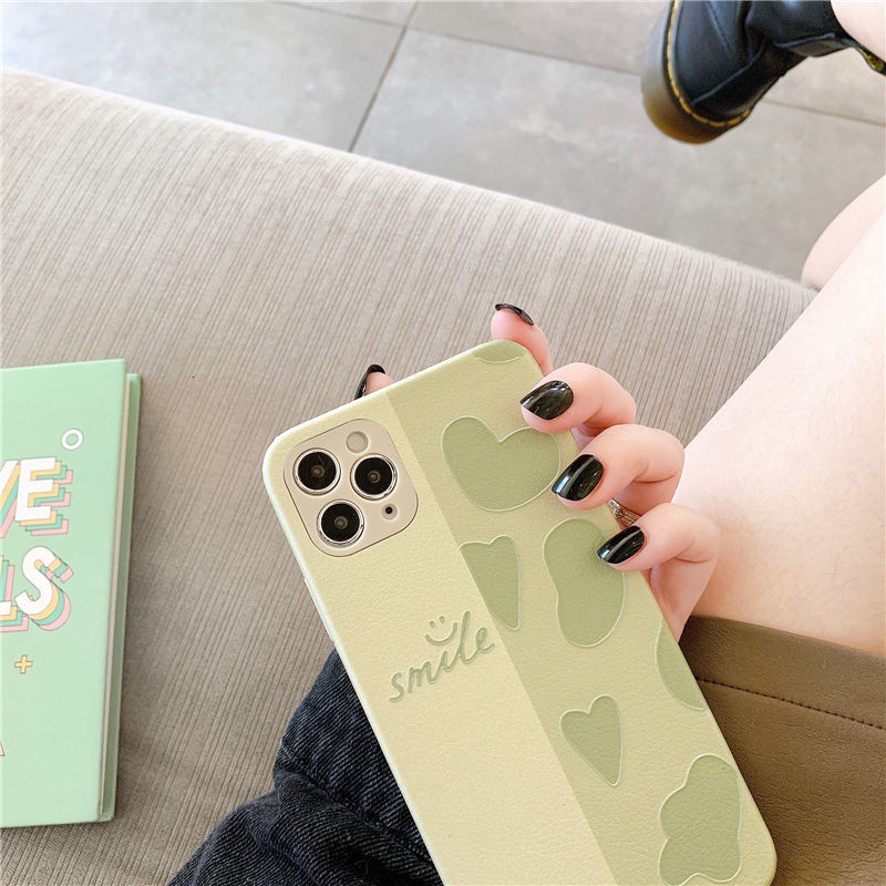 Ốp điện thoại silicon in chữ Smile thích hợp cho IPhone 7 8Plus SE X XS XR XSMAX 11 11pro 11promax 12 12promax Mini