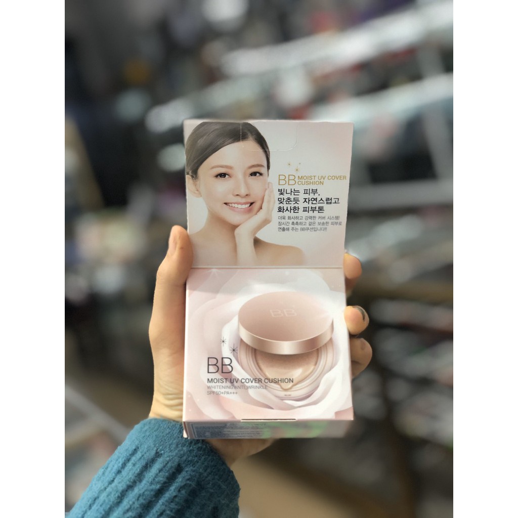 Phấn nước cao cấp Embisu BB Moist UV Cover Cushion Hàn Quốc | BigBuy360 - bigbuy360.vn