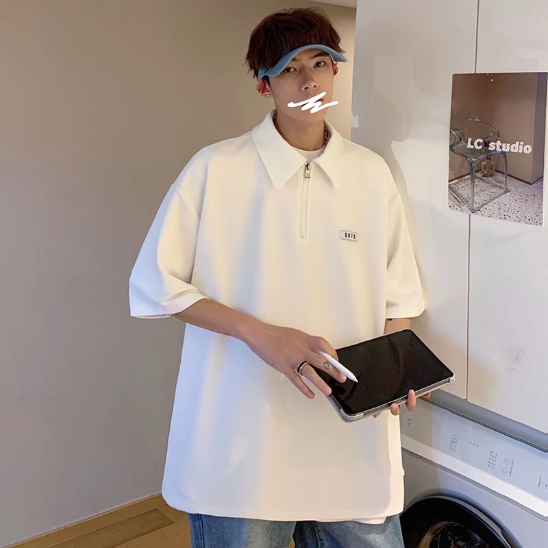 áo thun nam có cổ hàn quốc áo polo unisex from rộng áo phông bông áo thun có cổ nữ áo thun nam thời trang áo polo nam đẹp