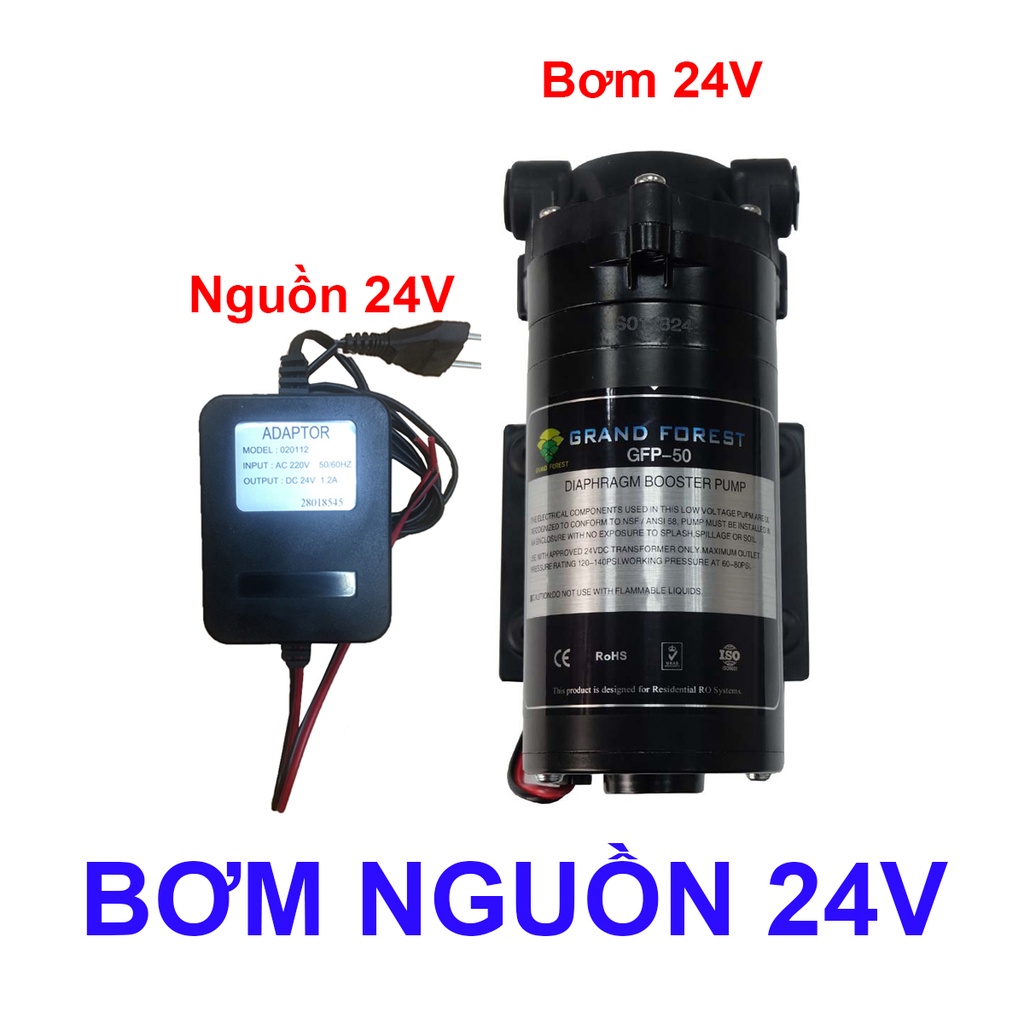 Bơm nguồn 24V dùng cho máy lọc nước Kangaroo, Kaorfi, máy lọc nước RO